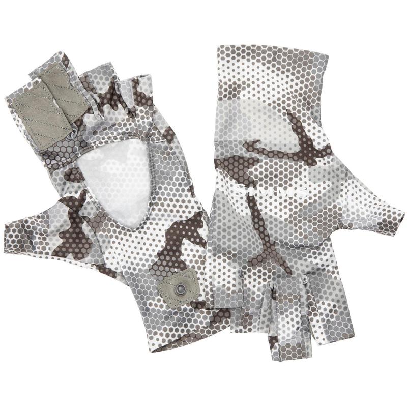 Simms Solarflex Sunglove - Hex Flo Camo Steel - S - Mansfield Hunting & Fishing - Products to prepare for Corona Virus