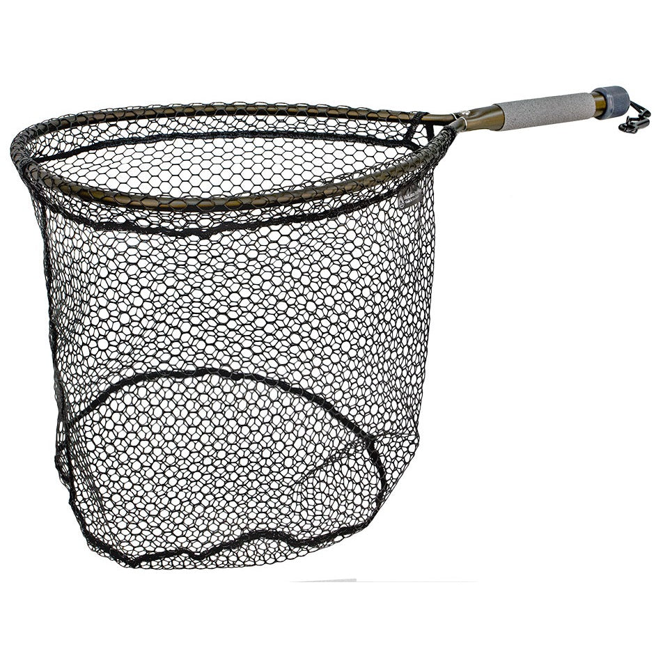 McLean Angling Rubber Mesh Bronze Short Handle Net - SMALL - Mansfield Hunting & Fishing - Products to prepare for Corona Virus