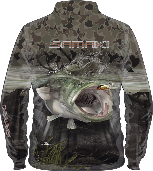 Samaki Camo Cod L/S Shirt Adults -  - Mansfield Hunting & Fishing - Products to prepare for Corona Virus