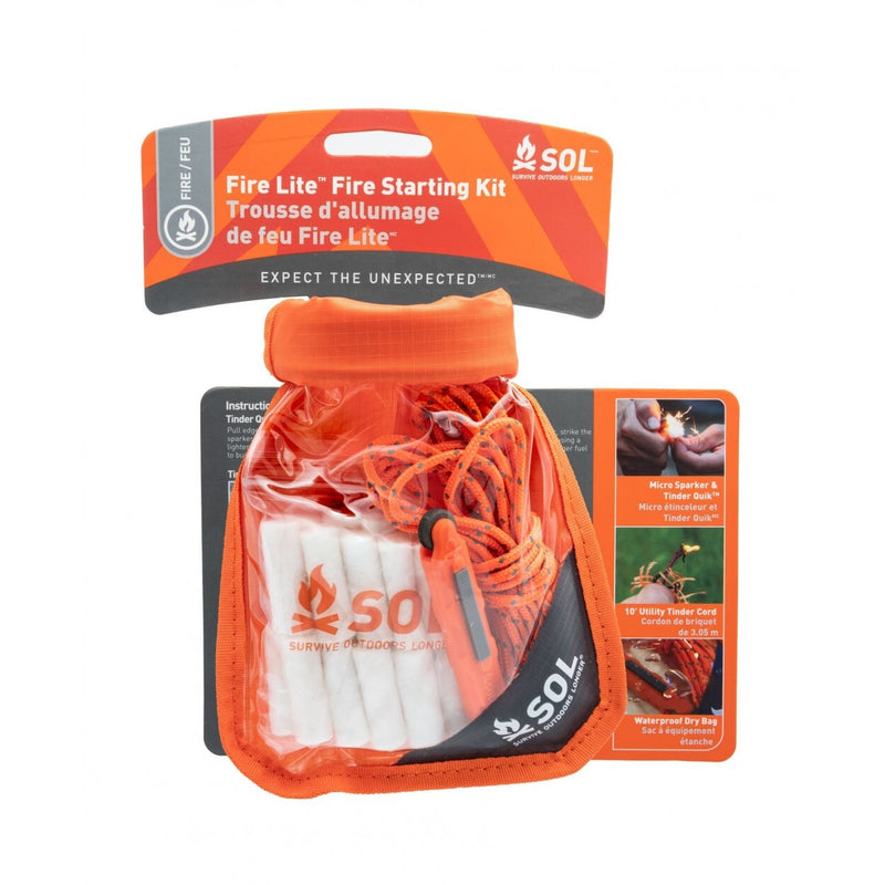 SOL Fire Lite Fire Starting Kit In Dry Bag -  - Mansfield Hunting & Fishing - Products to prepare for Corona Virus