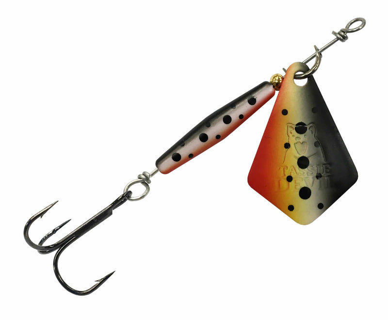 Tassie Devil Blade 3.8gm - 3.8GM / SPOTTED DOG UV - Mansfield Hunting & Fishing - Products to prepare for Corona Virus