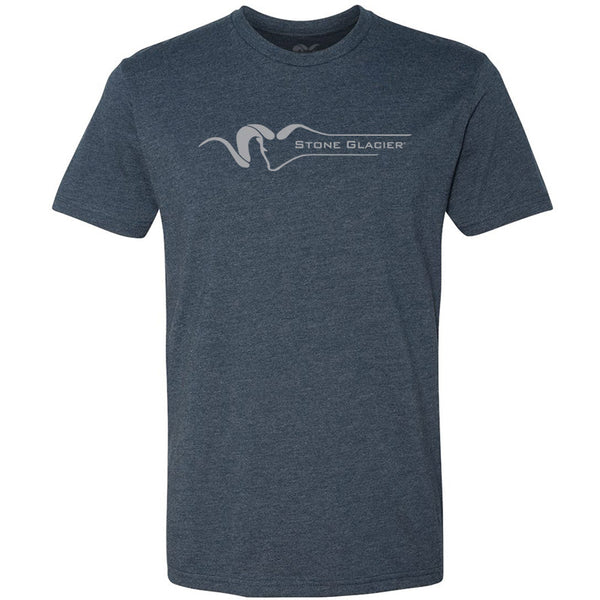Stone Glacier T-Shirt - LARGE / NAVY - Mansfield Hunting & Fishing - Products to prepare for Corona Virus