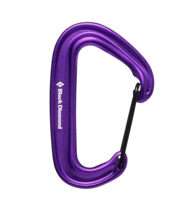 Black Diamond Minwire Carabiner - Purple -  - Mansfield Hunting & Fishing - Products to prepare for Corona Virus