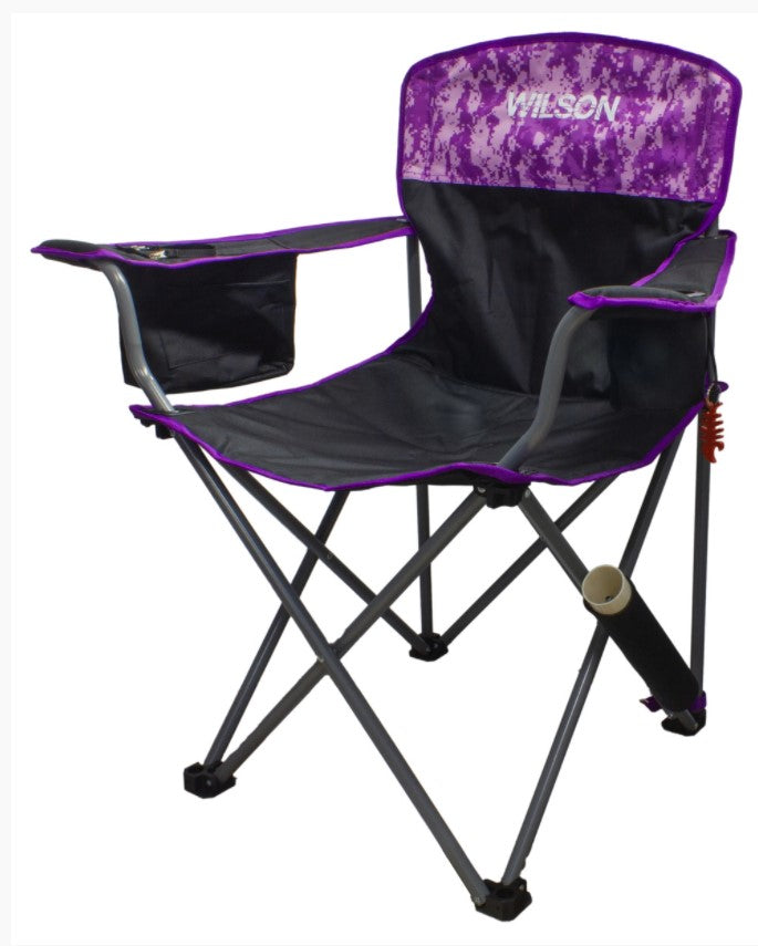 Wilson Fishing Chair Camo Purple -  - Mansfield Hunting & Fishing - Products to prepare for Corona Virus