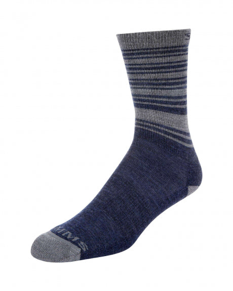 Simms Merino Lightweight Hiker Sock Admiral Blue - L - Mansfield Hunting & Fishing - Products to prepare for Corona Virus