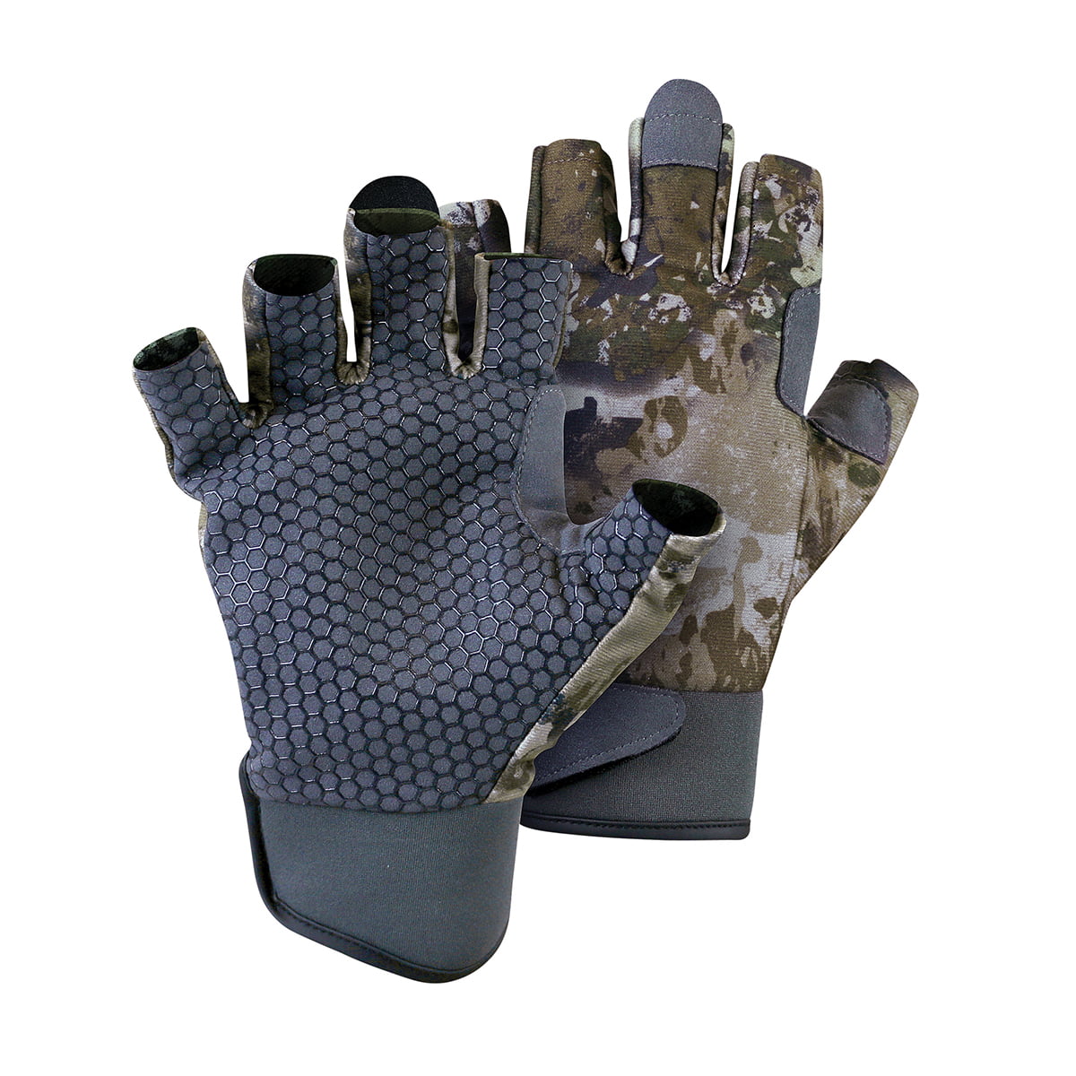 Spika Guide Fingerless Gloves - Biarri Camo - S - Mansfield Hunting & Fishing - Products to prepare for Corona Virus