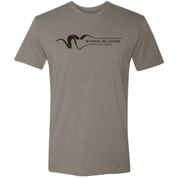 Stone Glacier T-Shirt - SMALL / Warm Grey - Mansfield Hunting & Fishing - Products to prepare for Corona Virus