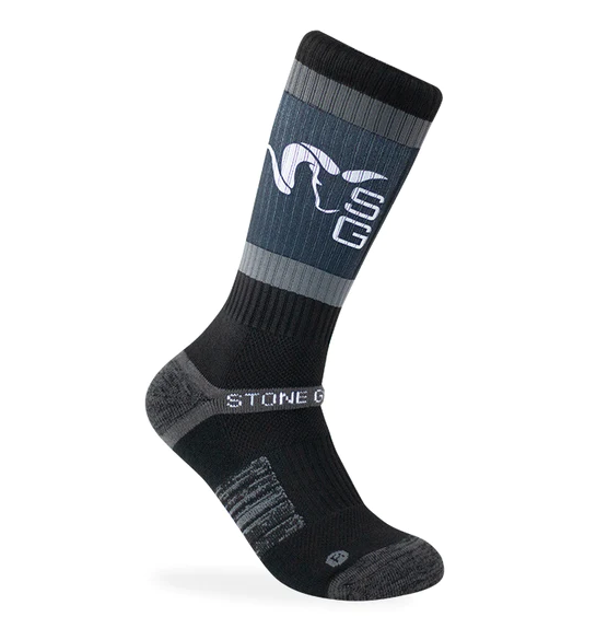 Stone Glacier SG Ram Performance Sock - MED/LARGE / BLACK - Mansfield Hunting & Fishing - Products to prepare for Corona Virus