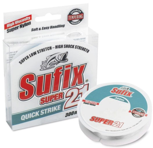 Sufix Super 21 300m Clear -  - Mansfield Hunting & Fishing - Products to prepare for Corona Virus