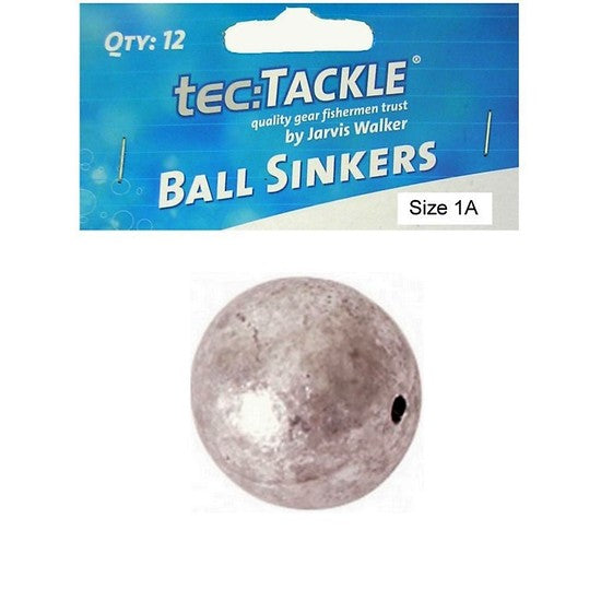 Tec:Tackle Ball Sinker Size 1a -  - Mansfield Hunting & Fishing - Products to prepare for Corona Virus