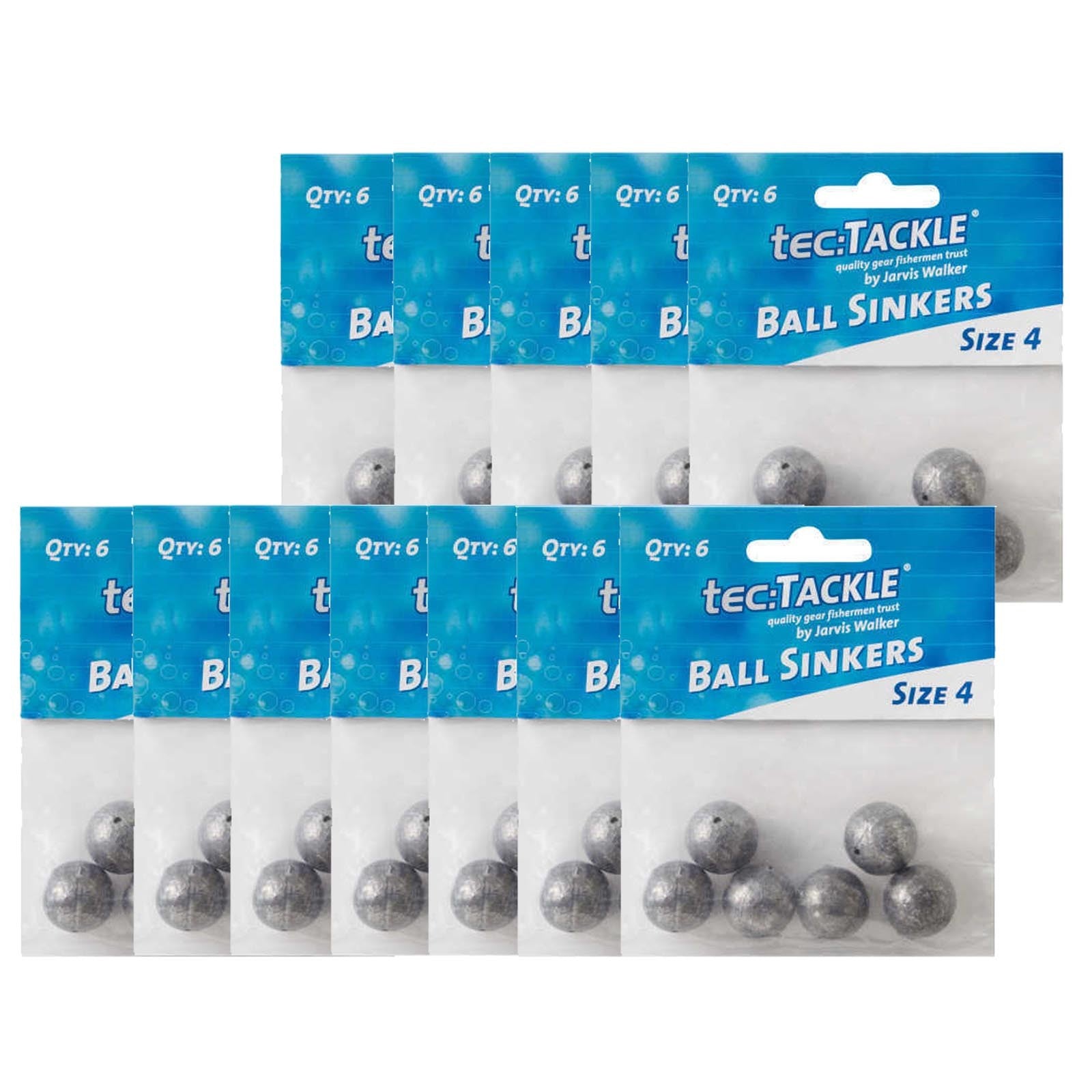 Tec:Tackle Ball Sinker Size 4 Qty 5 -  - Mansfield Hunting & Fishing - Products to prepare for Corona Virus