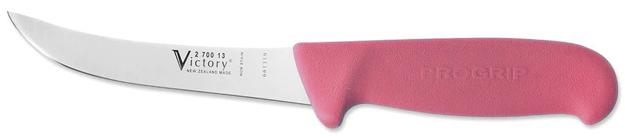 Victory Curved Boning Knife Progrip - Pink -  - Mansfield Hunting & Fishing - Products to prepare for Corona Virus
