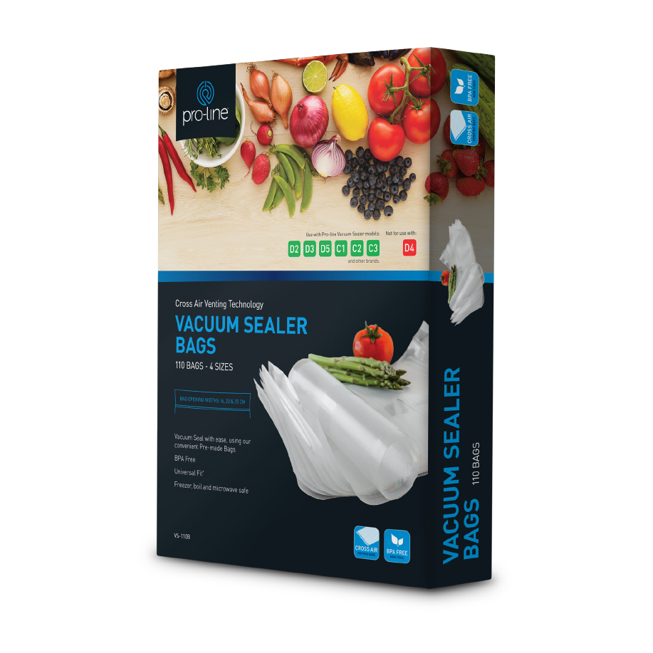 Vacuum Sealer Bags - 110 Bags in 4 Sizes -  - Mansfield Hunting & Fishing - Products to prepare for Corona Virus