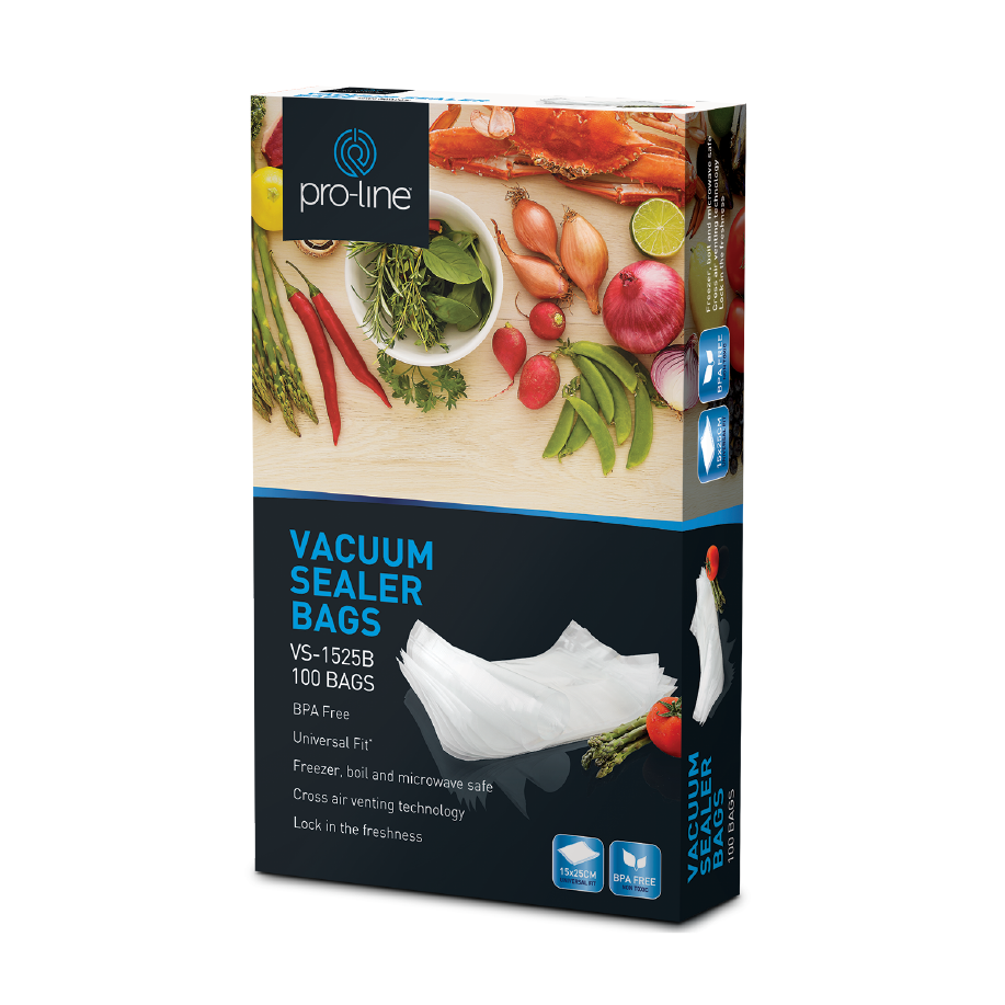Vacuum Sealer Bags - 100 Bags in 1 size 15cm X 25cm -  - Mansfield Hunting & Fishing - Products to prepare for Corona Virus