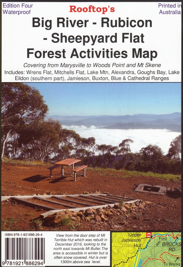 Rooftops - Big River - Rubicon - Sheepyard Flat Forest Activities Map -  - Mansfield Hunting & Fishing - Products to prepare for Corona Virus