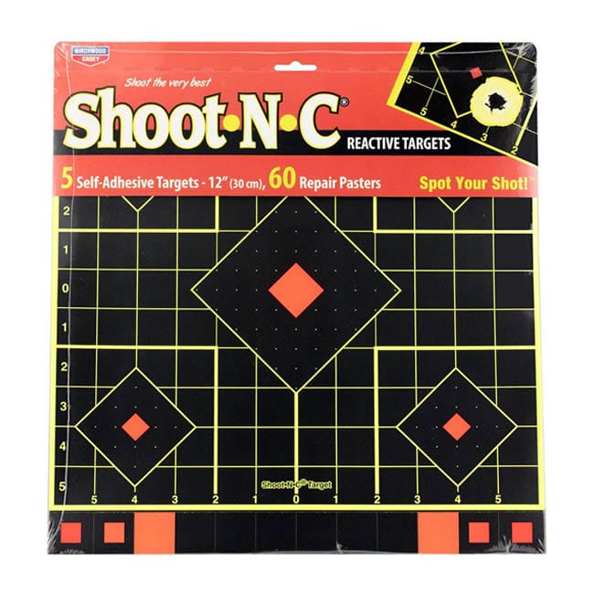 Birchwood Casey Shoot N C 12 Sight In Target 5 Pack -  - Mansfield Hunting & Fishing - Products to prepare for Corona Virus