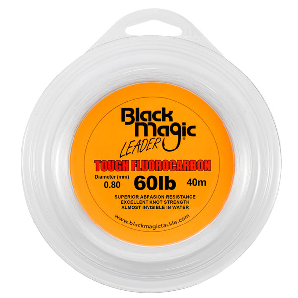 Black Magic Tough Flurocarbon Leader - 60LB - Mansfield Hunting & Fishing - Products to prepare for Corona Virus