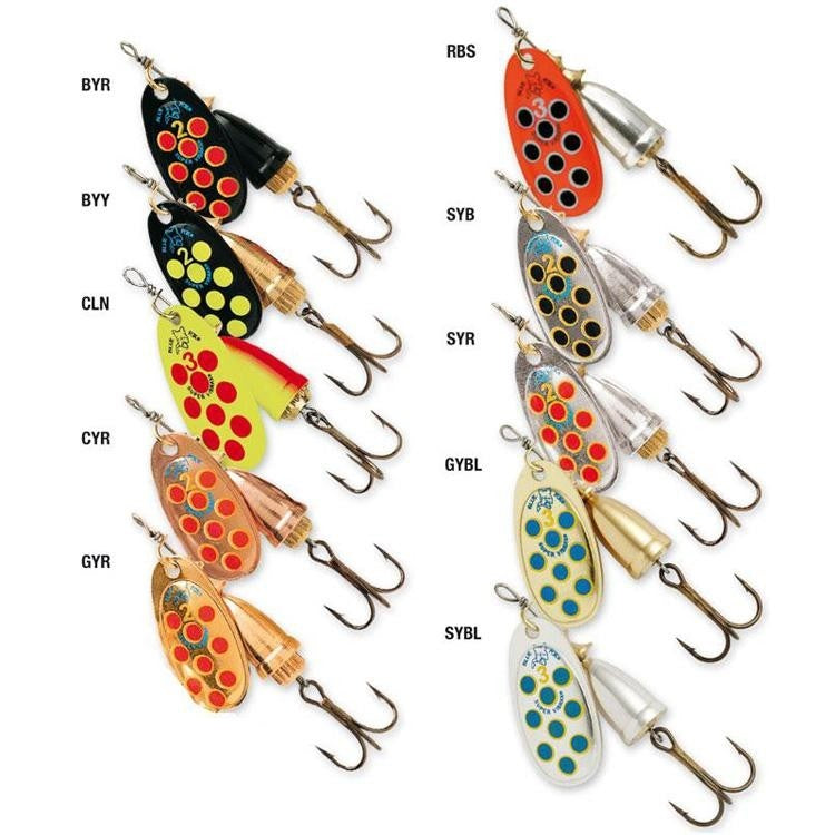 Blue Fox Vibrax Hot Pepper Size 2 - 2 / BYR - Mansfield Hunting & Fishing - Products to prepare for Corona Virus