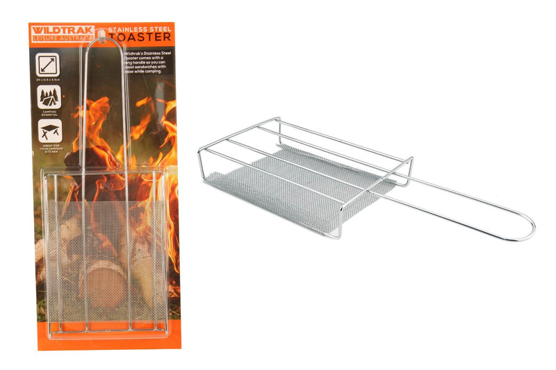 Camp Toaster Stainless Steel 30x11.5x3.5cm -  - Mansfield Hunting & Fishing - Products to prepare for Corona Virus