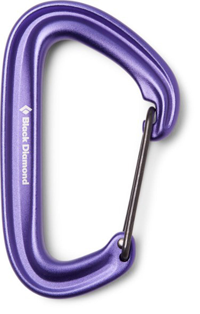 Black Diamond Litewire Carabiner S20 - Purple -  - Mansfield Hunting & Fishing - Products to prepare for Corona Virus
