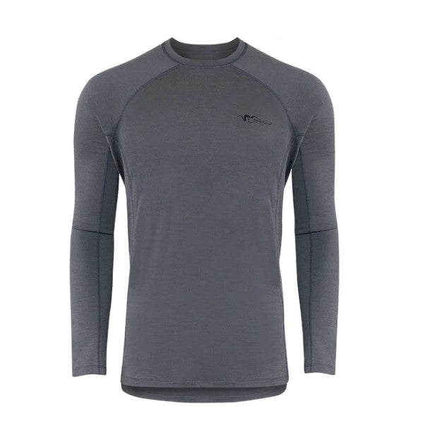 Stone Glacier Chinook Merino Crew LS - 2XL / Granite Grey - Mansfield Hunting & Fishing - Products to prepare for Corona Virus