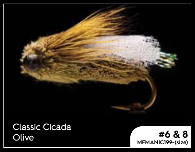 Manic Classic Cicada - Olive #6 -  - Mansfield Hunting & Fishing - Products to prepare for Corona Virus