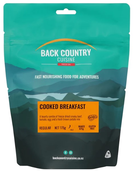 Back Country Cuisine - Cooked Breakfast - REGULAR - Mansfield Hunting & Fishing - Products to prepare for Corona Virus