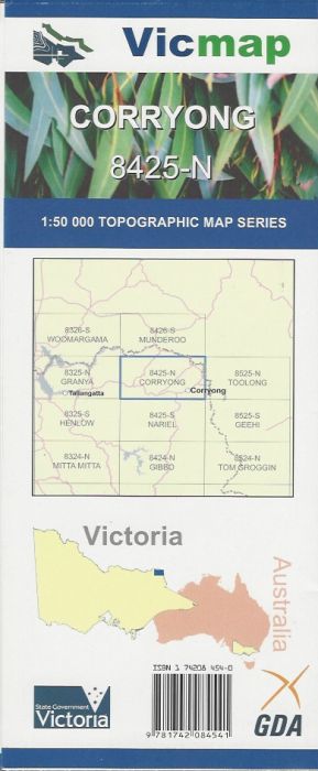 Vicmap - Corryong - 8425-N -  - Mansfield Hunting & Fishing - Products to prepare for Corona Virus