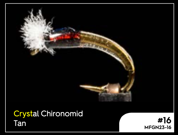 Manic Crystal Chironomid - Tan #16 -  - Mansfield Hunting & Fishing - Products to prepare for Corona Virus