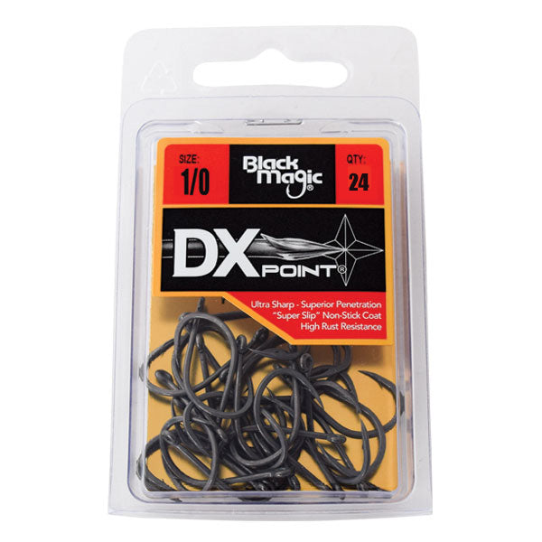Black Magic DX Point Hooks - 1/0 - Mansfield Hunting & Fishing - Products to prepare for Corona Virus