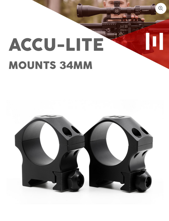 Element Accu-Lite Mounts 34mm Low -  - Mansfield Hunting & Fishing - Products to prepare for Corona Virus