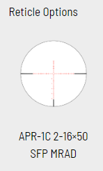 Element Helix HDLR 2-16x50 SFP APR-1C MRAD Scope -  - Mansfield Hunting & Fishing - Products to prepare for Corona Virus