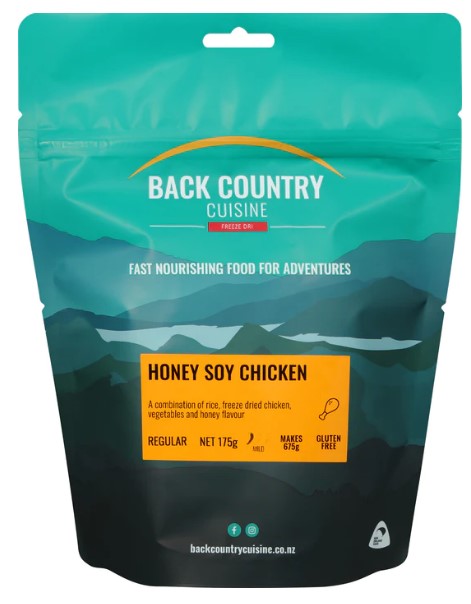 Back Country Cuisine - Honey Soy Chicken - REGULAR - Mansfield Hunting & Fishing - Products to prepare for Corona Virus