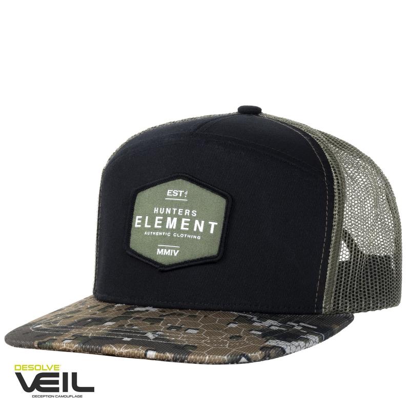 Hunters Element Authentic Cap - Black / Desolve Veil -  - Mansfield Hunting & Fishing - Products to prepare for Corona Virus