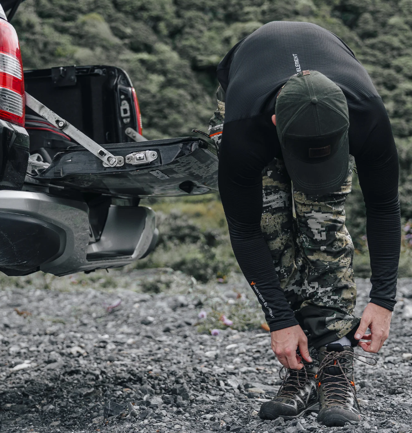 Hunters Element Core+ Long Sleeve Zip Top - Black -  - Mansfield Hunting & Fishing - Products to prepare for Corona Virus