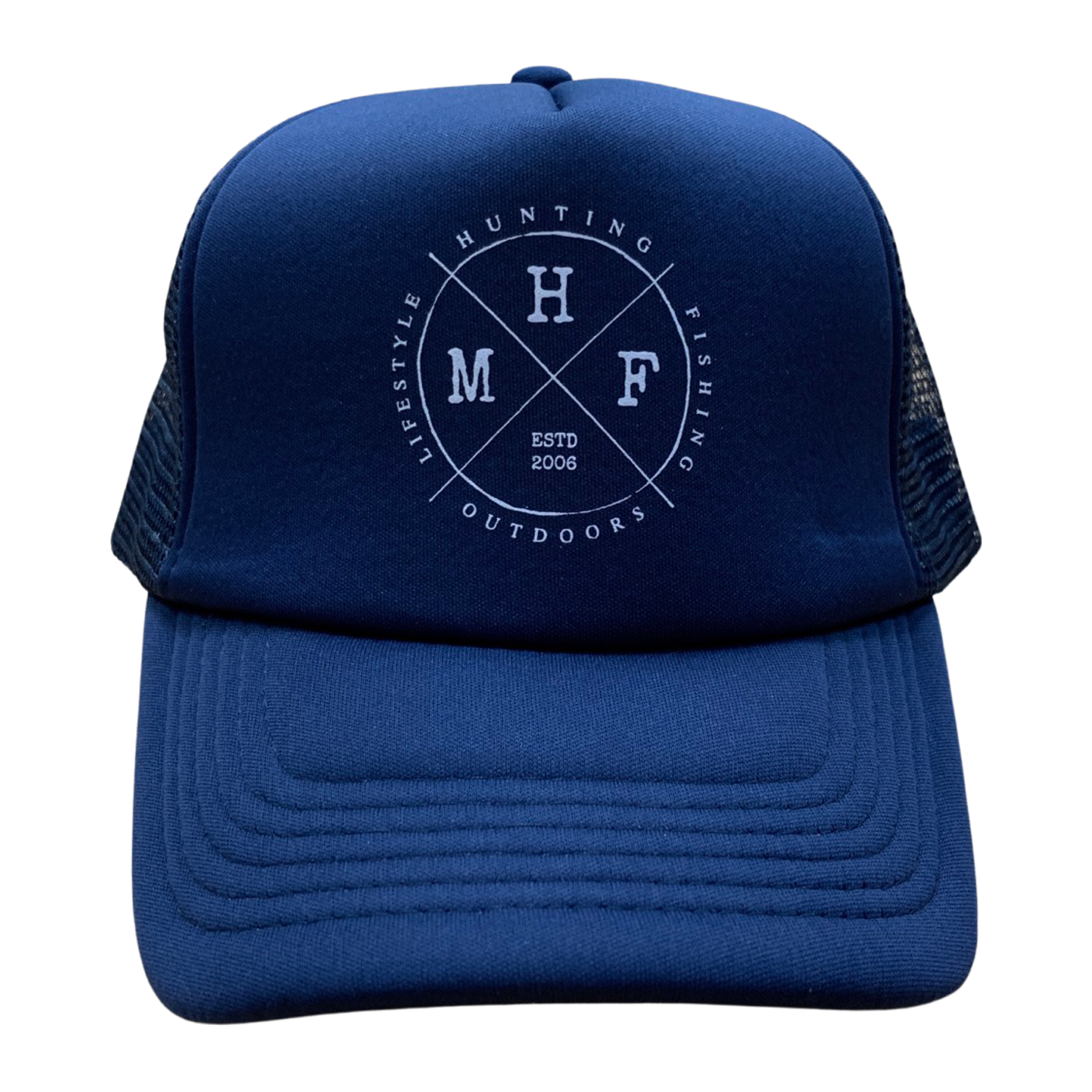 MHF Navy Lifestyle Trucker Cap -  - Mansfield Hunting & Fishing - Products to prepare for Corona Virus