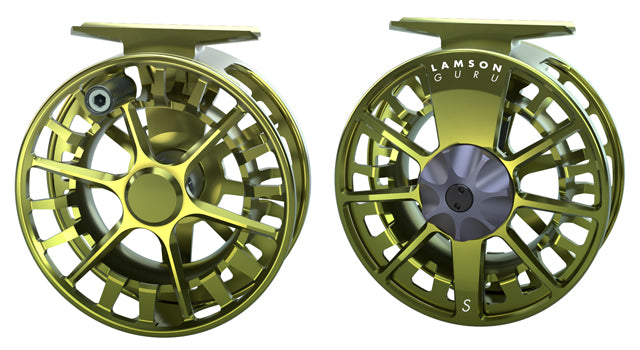 Lamson Guru S-Series 5/6 Fly Reel Olive Green -  - Mansfield Hunting & Fishing - Products to prepare for Corona Virus