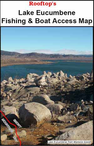 Rooftops - Lake Eucumbene Fishing And Boat Access Map -  - Mansfield Hunting & Fishing - Products to prepare for Corona Virus