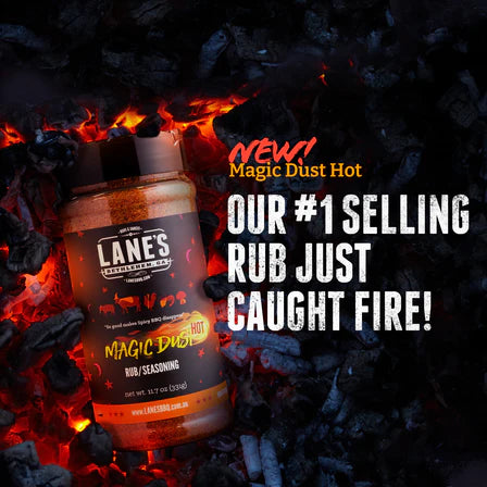 Lanes BBQ Pitmaster Seasoning - Magic Dust Hot - 340 Gm -  - Mansfield Hunting & Fishing - Products to prepare for Corona Virus