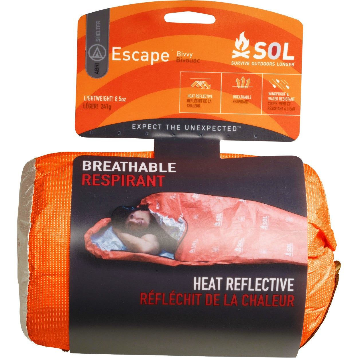 Sol Escape Bivvy - Survival Orange -  - Mansfield Hunting & Fishing - Products to prepare for Corona Virus