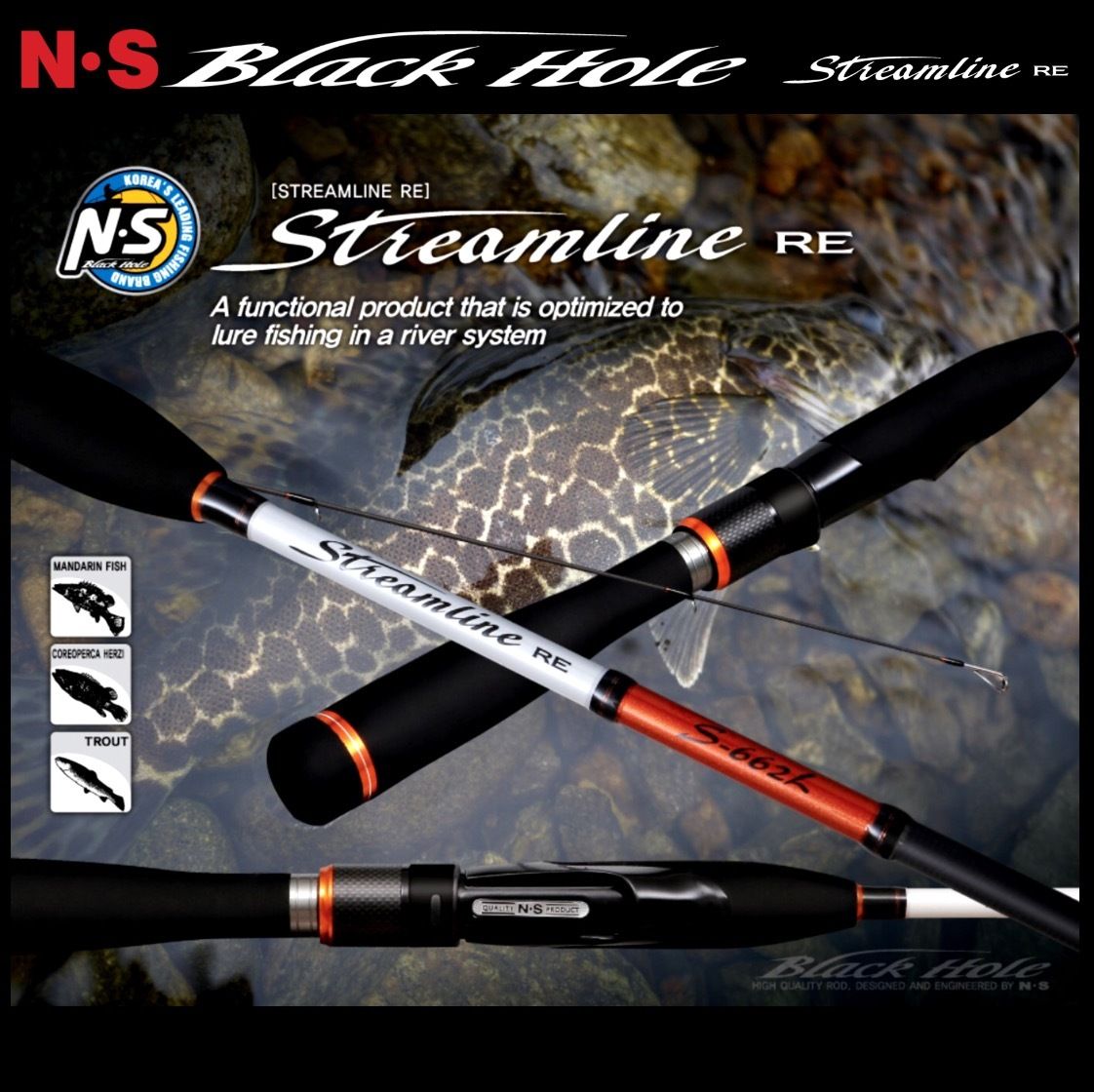NS Streamline RE S-662L Spin Rod 3-8lb 2pc -  - Mansfield Hunting & Fishing - Products to prepare for Corona Virus