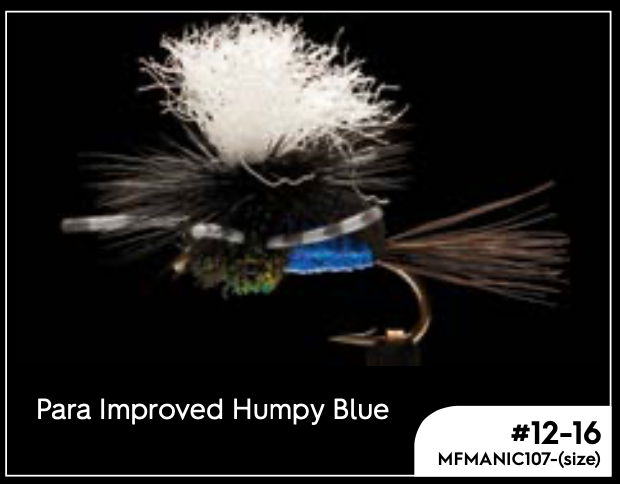 Manic Para Improved Humpy Blue -  - Mansfield Hunting & Fishing - Products to prepare for Corona Virus