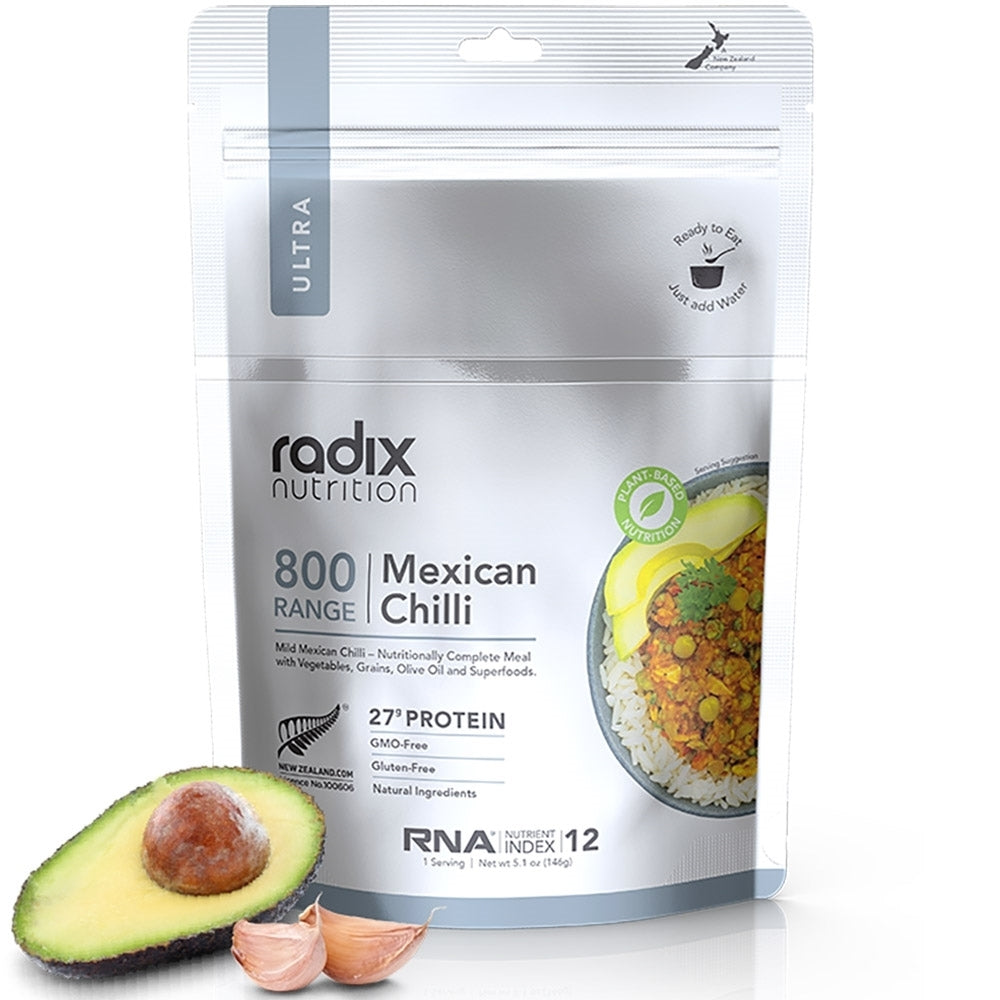 Radix Ultra 800 Kcal Meal - Plant Based Mexican Chilli -  - Mansfield Hunting & Fishing - Products to prepare for Corona Virus
