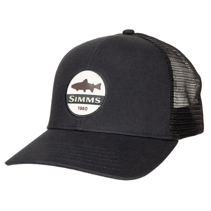 Simms Trout Patch Trucker - Black -  - Mansfield Hunting & Fishing - Products to prepare for Corona Virus