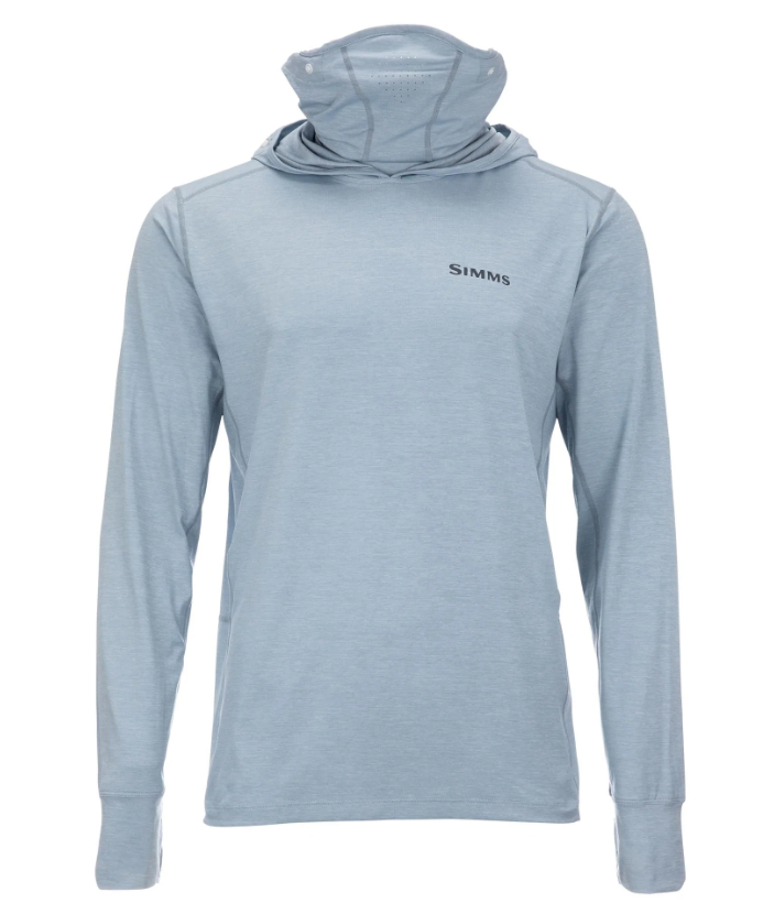 Simms Solarflex Guide Cooling Hoody - S / STEEL BLUE - Mansfield Hunting & Fishing - Products to prepare for Corona Virus