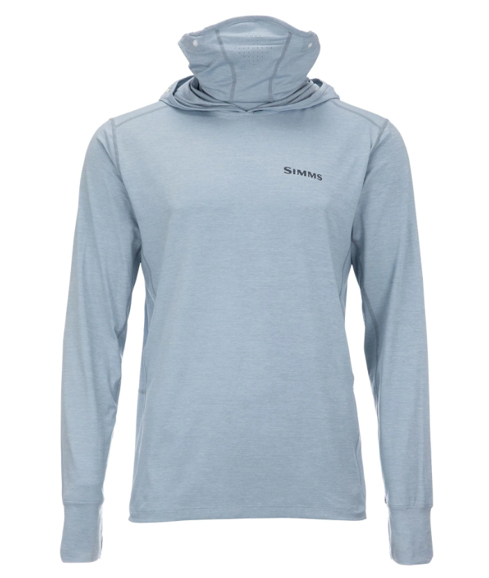 Simms Solarflex Guide Cooling Hoody - M / STEEL BLUE - Mansfield Hunting & Fishing - Products to prepare for Corona Virus