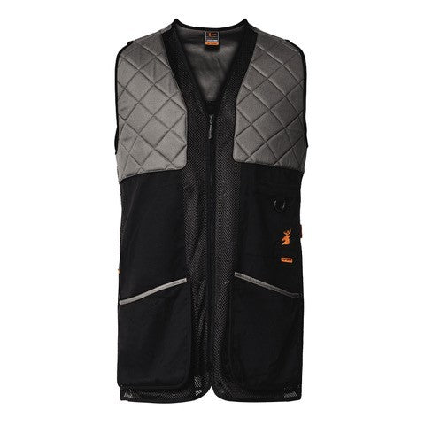 Spika Shooting Vest Adult - SMALL / CHARCOAL - Mansfield Hunting & Fishing - Products to prepare for Corona Virus