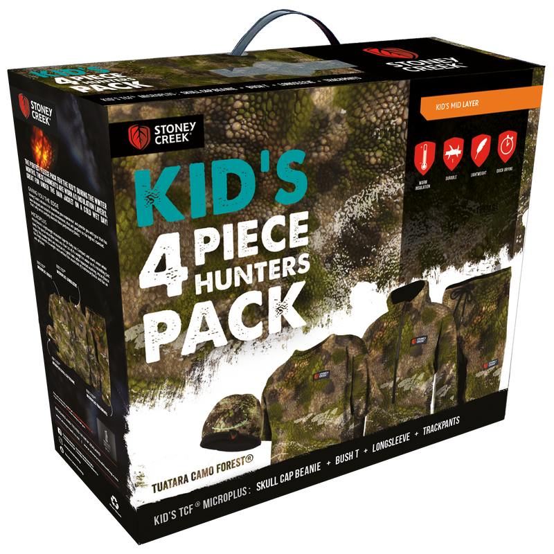 Stoney Creek Kids 4 Piece Camo Hunters Pack - TCF - 2 / TCF - Mansfield Hunting & Fishing - Products to prepare for Corona Virus