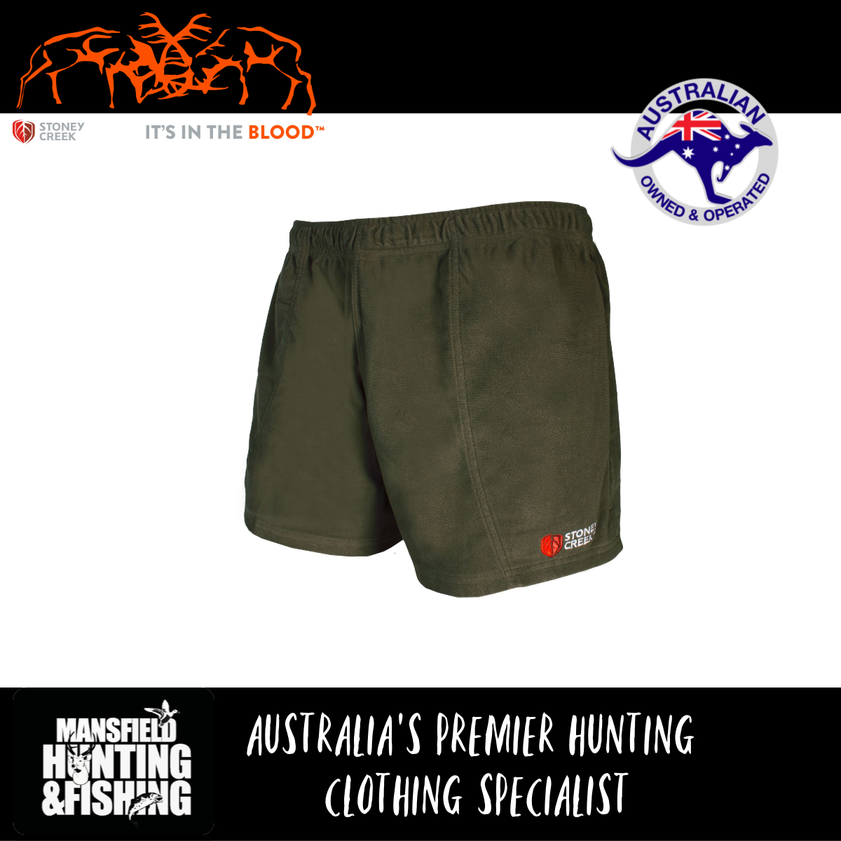 Stoney Creek Shorts MTough Original -  - Mansfield Hunting & Fishing - Products to prepare for Corona Virus