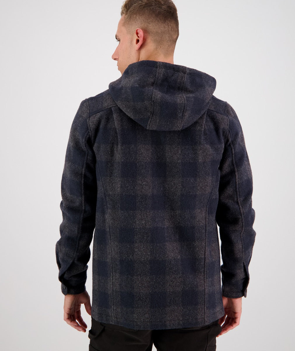 Swanndri Hudson Hoodie - Coal Check -  - Mansfield Hunting & Fishing - Products to prepare for Corona Virus